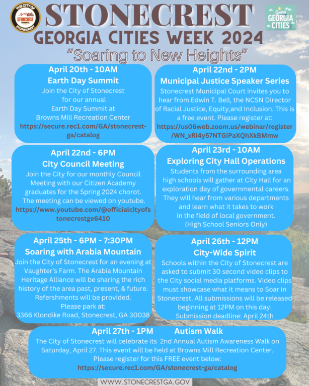 Georgia Cities Week April 20th -27th